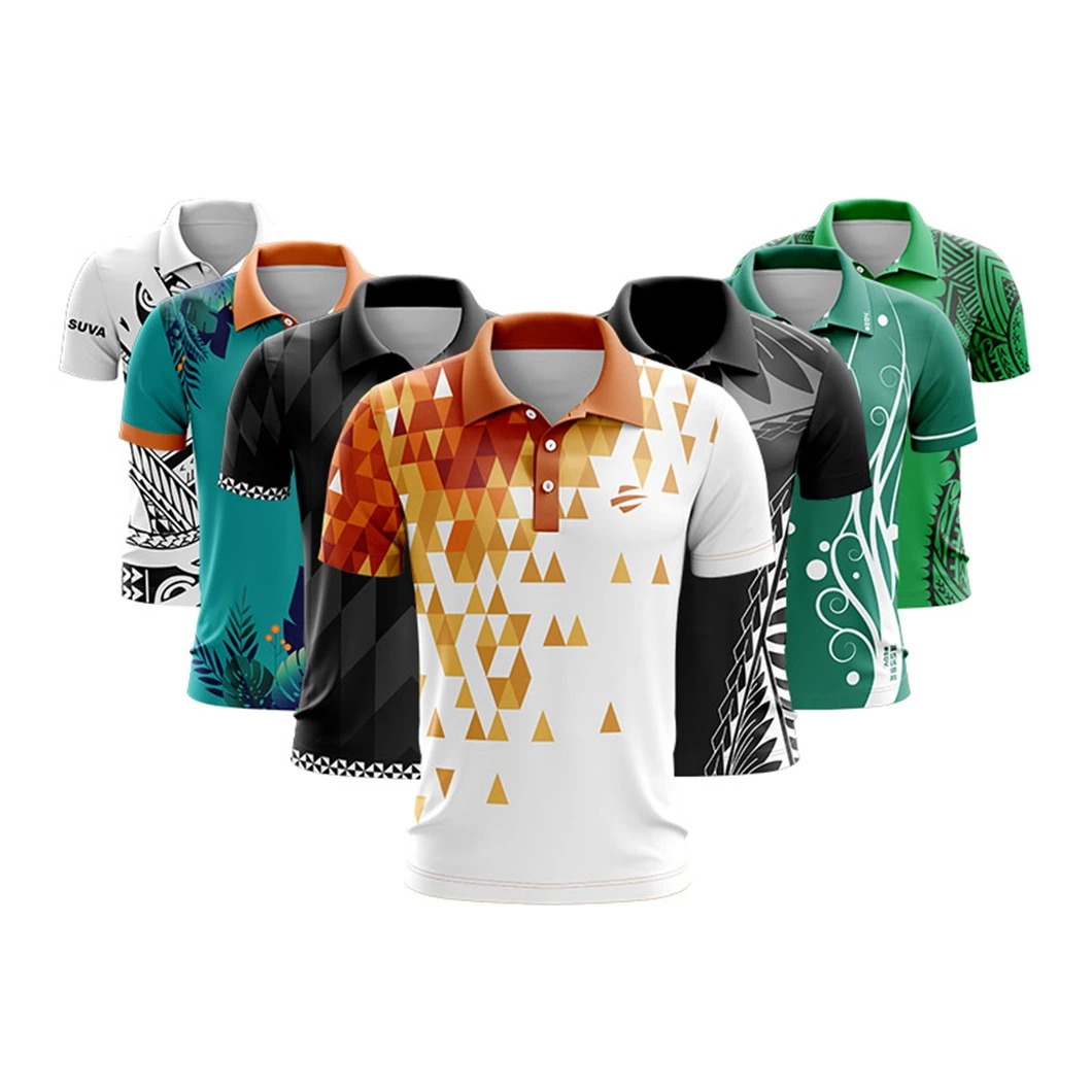 Edv Wholesale Custom Design Sublimation Polo Shirts Polyester Sportswear