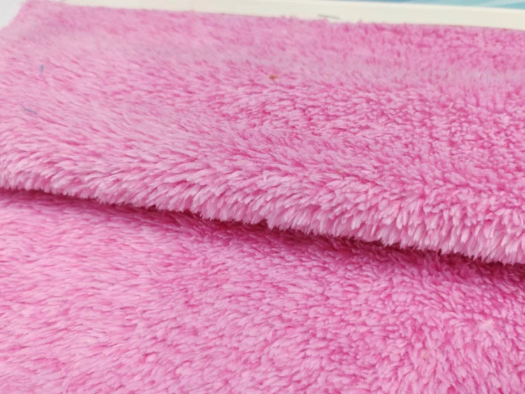 Functional Soft Handfeel Polyester Melange Micro Coral Fleece Wholesale Flannel Fleece Knitted Fabricfabric for Garment, Blanket, Toys