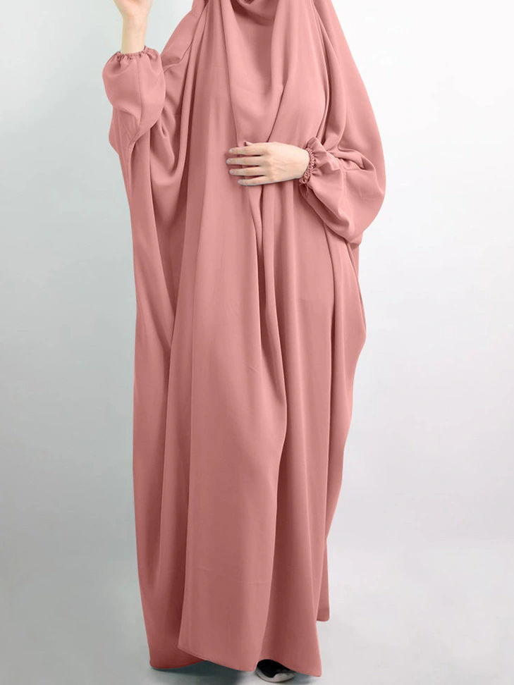 High Quality Muslim Dress for Women Hooded Prayer Garment Jilbab Abaya with Turban Long Robe Full Cover Ramadan Gown Abayas Islamic Clothes