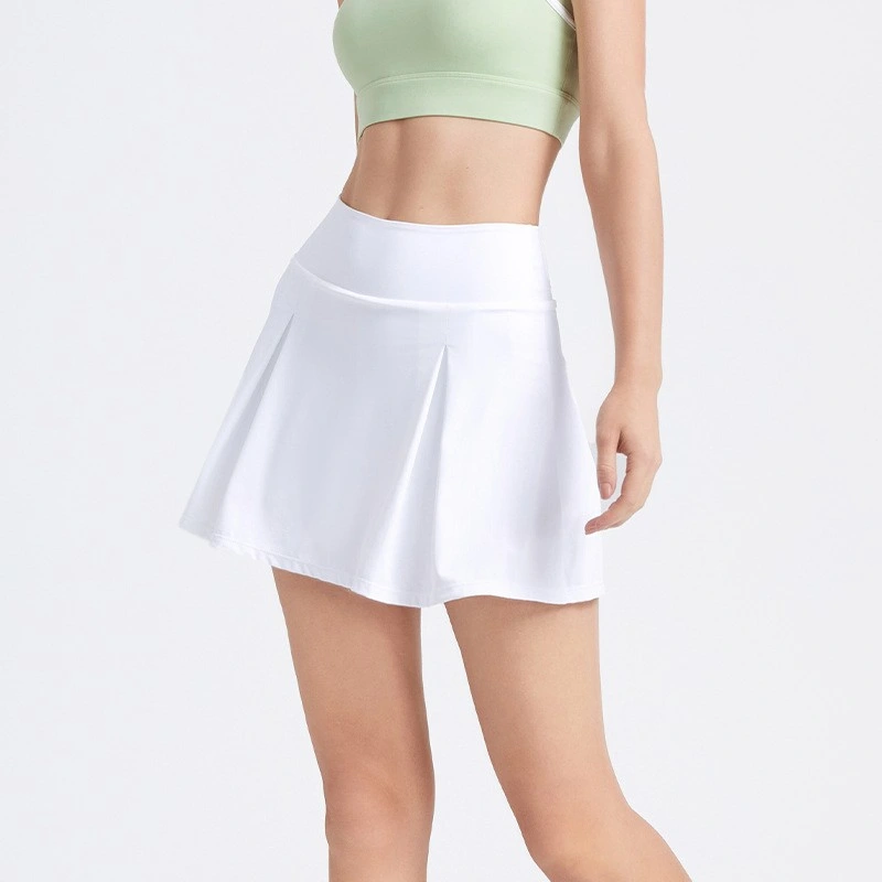 Anti-Slip Quick Dry Pleated High Waist Fitness Running Sports Skirt