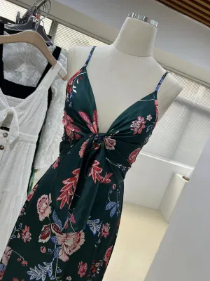 Fashion Clothing Summer Apparel Women Collection Lady Longuette Floral Beach Slip Dress Garment Custom Clothes Sexy Strap Dress China Manufacturer