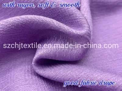 Soft Dobby Rayon Chiffon Fabric for Summer Female Skirt/Shirt