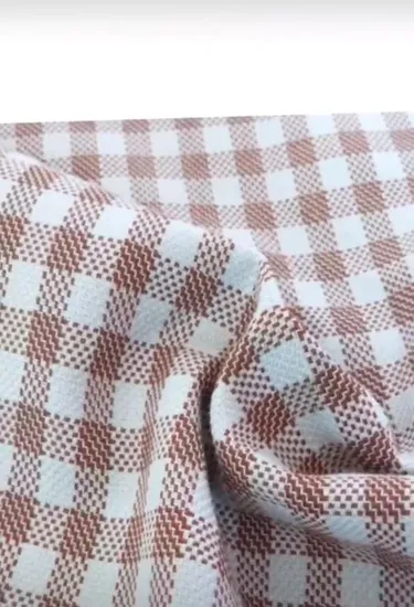 Yarn Dyed Pure Linen Large Square/Stripe Design for Fashion Clothes Home Textile Customizable