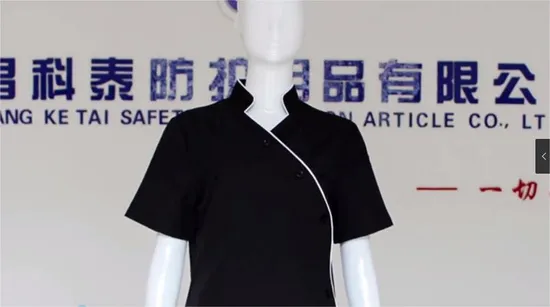 Women Long Cotton Tunics Workwear Medical Scrub 