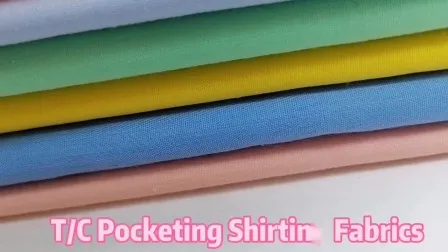 Tc Pocketing Lining Fabric T/C 80/20 110X76 Dyed for Pants Pocket Lining 
