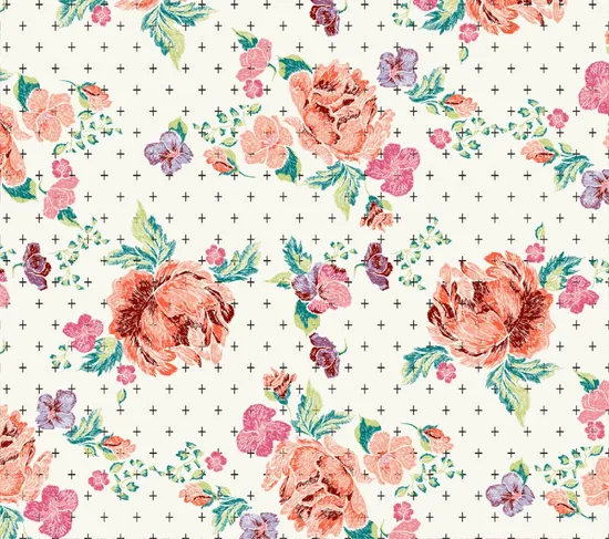 Print Solid Color Fabric Floral Viscose 100% Rayon for Women Derss 