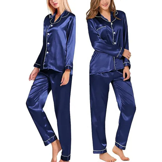 Wholesale Ladies Pajama Sets Sleepwear for Women Custom Manufacturer Polyester 