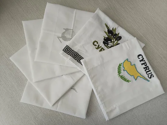 Custom Woven and Jacquard Napkin Table Linen for Aviation Use 