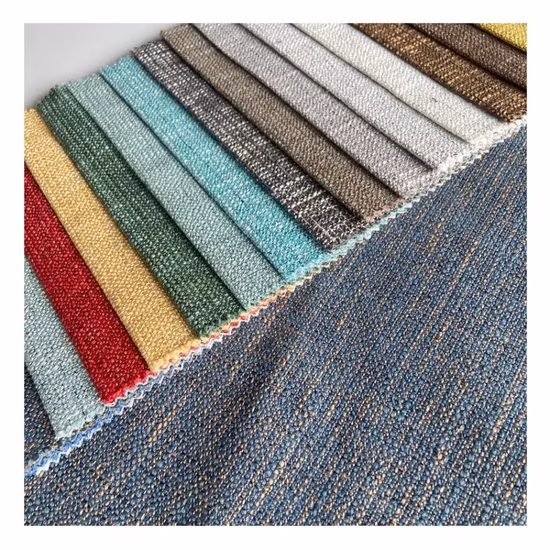 Home Textile 100% Polyester Linen Look Curtain Linen Design Fabric Belgium Linen