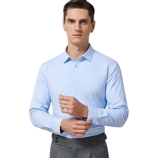 Factory Customized 100%Cotton Slim or Loose Shirts Oversized Casual High Quality Silk Business Men′s Wrinkle