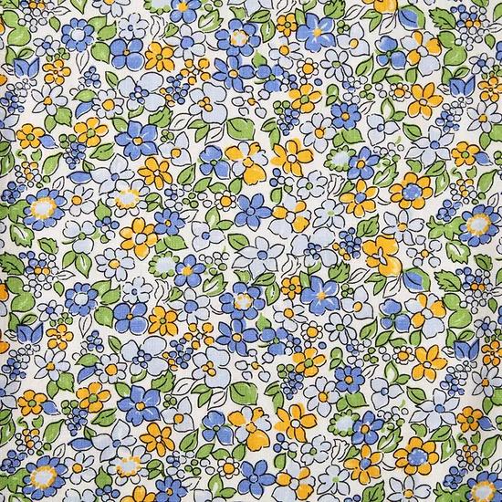 Floral Pattern Linen Cotton Bamboo Joints 
