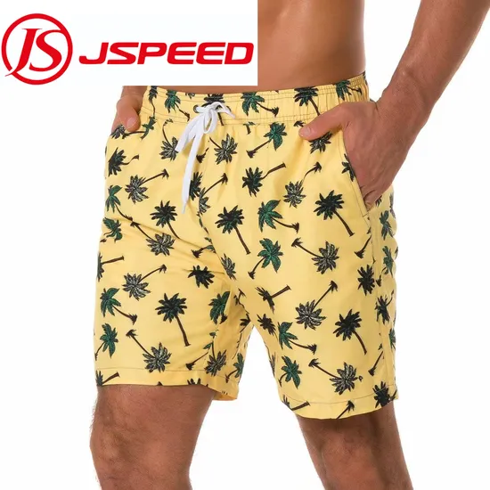 Summer Beach Pants Men′s Quick Dry Waterproof Shorts Beach Vacation Pant Loose Pocket Straight Leg Pant 